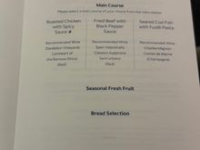 2nd meal menu