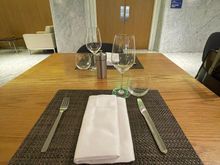 Proper sit down dinning. 
