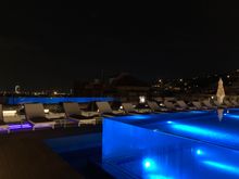 And the pool at night : a pretty cerulean instragramable spot