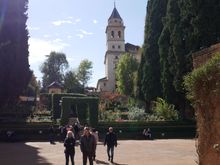 Saint Mary's Church, built between 1581 and 1618, over the site of Alhambra's Great Mosque. 