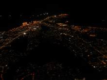 City lights as we take off from PLZ