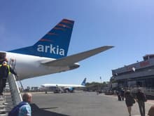 Arkia ERJ-190 arriving at Eilat Airport