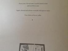 Club World Menu LHR-JFK 1990s