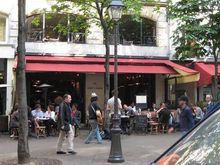 Les Marroniers Paris 20ph restaurant marais terrasse