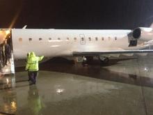 Just landed at a wet Almeria airport late one November evening in November 2013 from Seville.