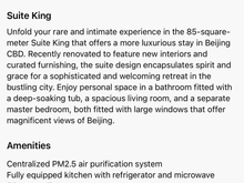 Room facility at booking/payment indicated "fully equipped kitchen"