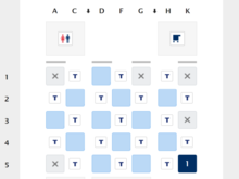 ANA 788 Business Seat Map