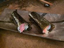 torotaku handroll | pickled daikon radish, wasabi

missing picture: dessert | yuzu gelato