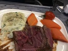 Steak was cold to the touch. 