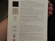 menu wine list