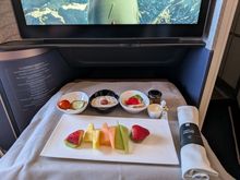 Breakfast fruit appetizer was fine. Again I felt the quality of the fruits out of BOS are not up to par with other TK flights I've taken but perfectly acceptable.