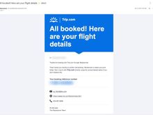 Following email, 5 minutes after the first