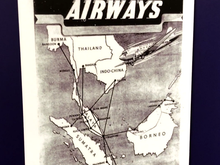 Route network of Malayan Airways (which eventually became Singapore Air) Network around 1949. 