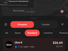 1205 East 20th Ave -> Vancouver International (YVR)