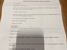 The letter