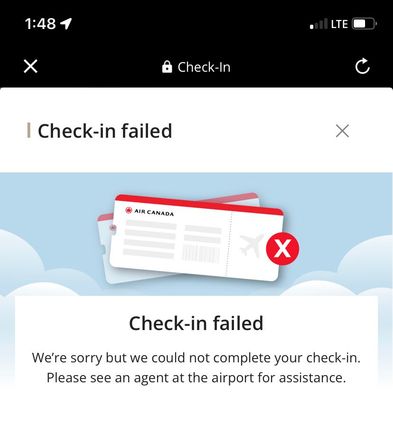 Anyone ever get this error? I’ve gotten “something went wrong a few times, but never this. Was at the very end of the process (after seat selection, contact info, etc).

I do have one segment eup confirmed and the second segment waitlisted, which seems to be a theme above, but with a different error.

Will my late check in time (as in, at the airport tomorrow evening rather than now, 16 hours out) hurt my eup chances or will my fare and status level still place me on the list appropriately?