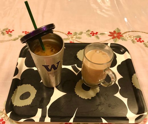 Vietnamese coffee and Nespresso , iced 
