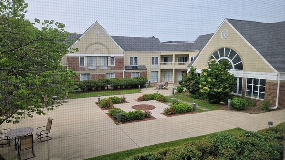 I had requested a room with a courtyard view in advance, and that’s what I got.