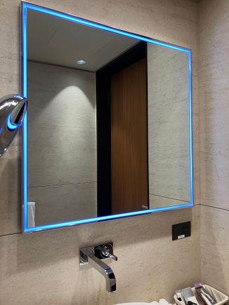 Backlit mirror