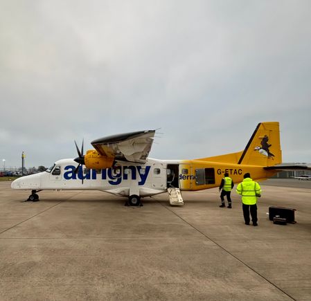 G-ETAC on the ramp at Guernsey