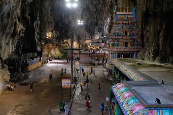 The interior cavern was massive, and the gloomy atmosphere was illuminated in the less sunny parts by powerful floodlights.