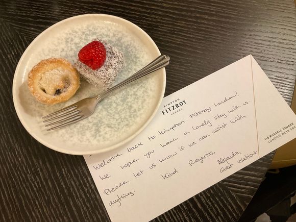 Welcome amenity for my chum, my other friend actually ate it and said it wasn't stale at all