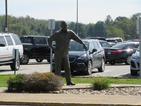 LBE Arnold Palmer Regional Airport Latrobe, Pennsylvania. Statue of Arnold Palmer