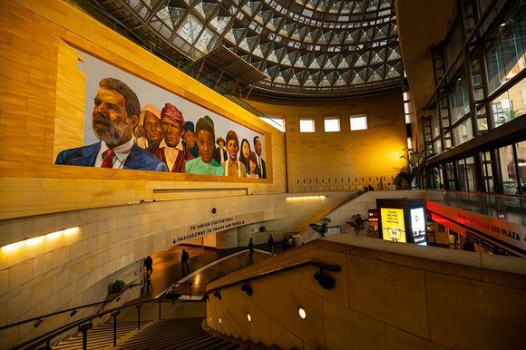 Union Station, bus terminal entrance. 