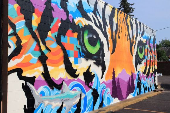 A completed mural