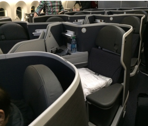 View of the D seats