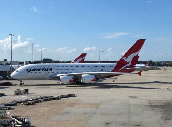 View of pushback at SYD
