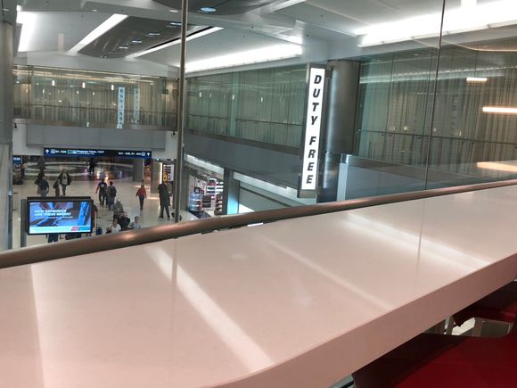 View from the long seating area.