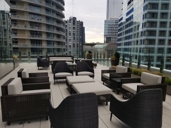 Wrap-around terrace in the Regency Club