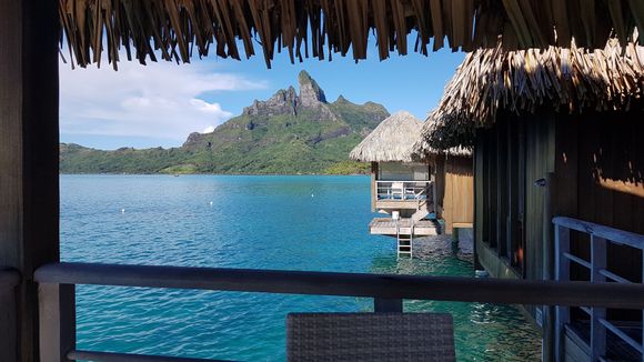 Deluxe Overwater Villa, Lagoon Access,  Island View - complimentary upgrade from Reefside Villa. 