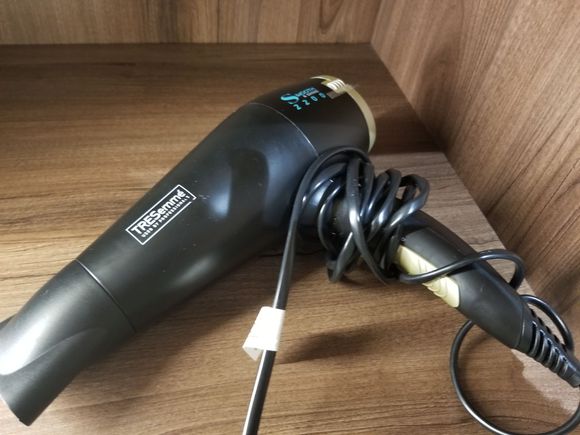 A nice hotel hair dryer!