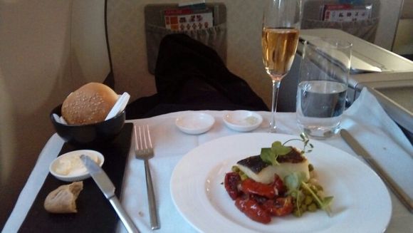 Premium food and service on Garuda