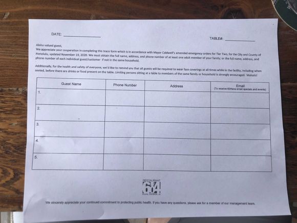 After a successful and extended meeting, she completed 604's contact trace form, we said our goodbyes and agreed to meet up in Dallas in April. 