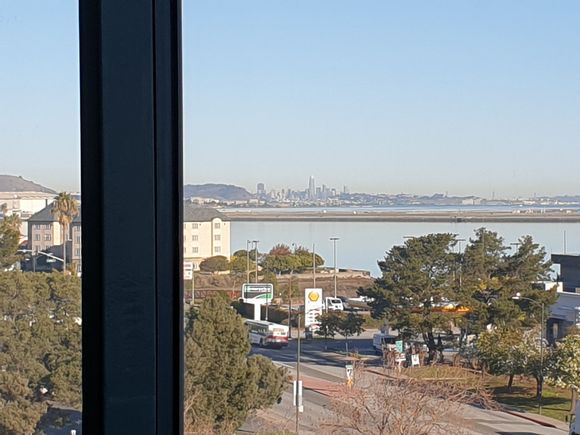 View of the airport from the SFO Hyatt Regency