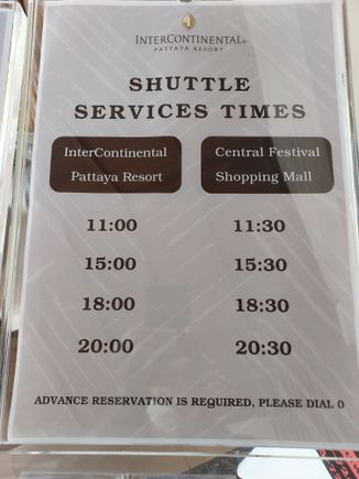 shuttle timings
