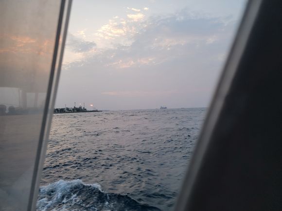 View from the ferry to Male