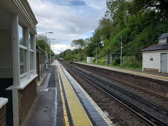Here is one train going towards Brighton