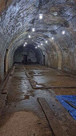 The main tunnel in the air raid shelter