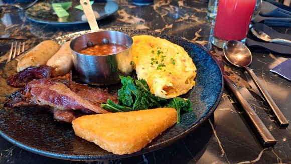 The full english breakfast ( this was ala carte ) but also a buffet included