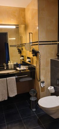 Bathroom, toilet and sink