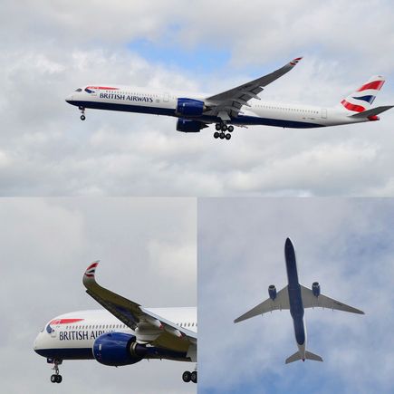 To get you in the mood for the party! The go-around and landing of BA 457 this morning 