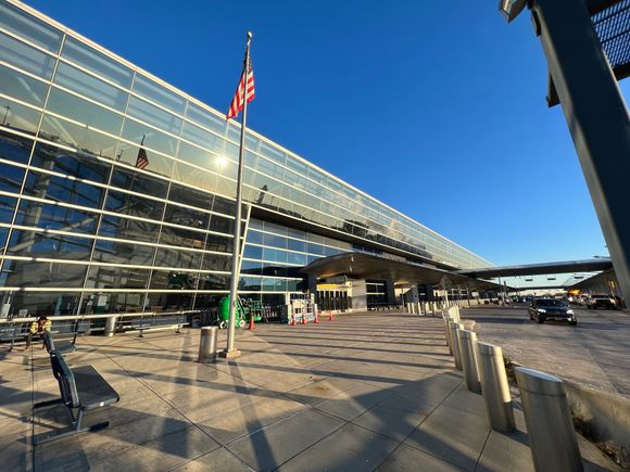 Outside the terminal