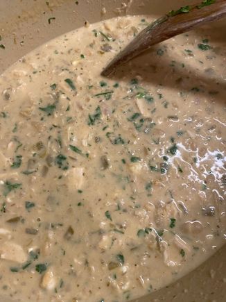 White chicken chili. https://www.cookingclassy.com/white-chicken-chili/