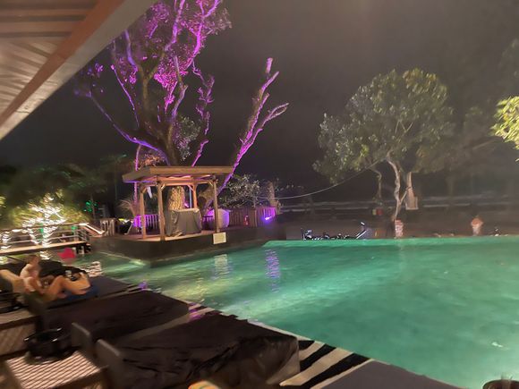 Pool in front of the beach 