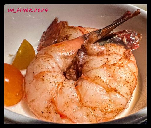 Shrimp appetizer was excellent but salad was not worth taking the photo.