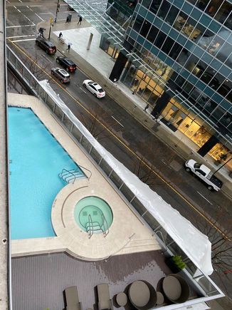 Pool, from the balcony